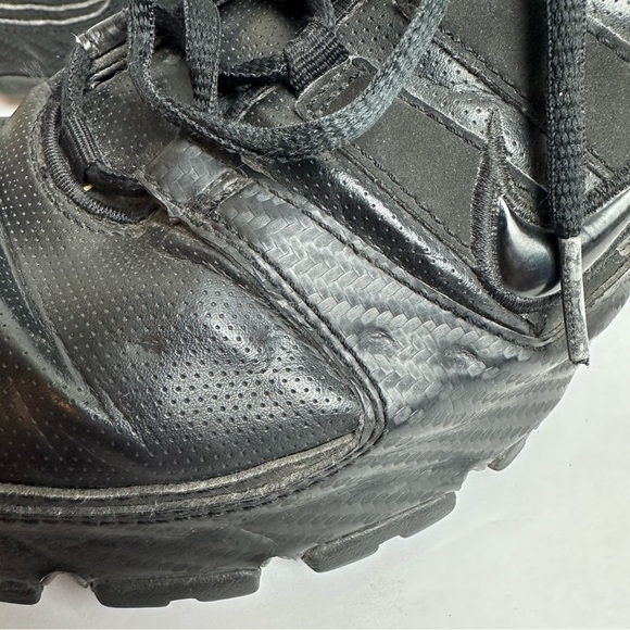 Nike Shox Turbo Triple Black Shoes Men's size 9.5 Sneakers Running Leather - Picture 6 of 11